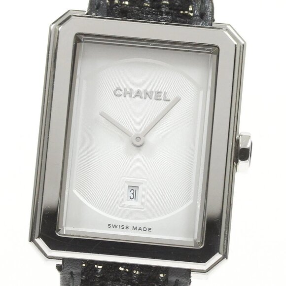 CHANEL Accessories - CHANEL boy friend Date white Dial Quartz Ladies Watch